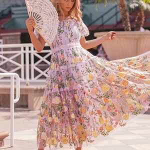 ISO JESSAKAE ROSE DRESS MIDI SMALL OR MEDIUM